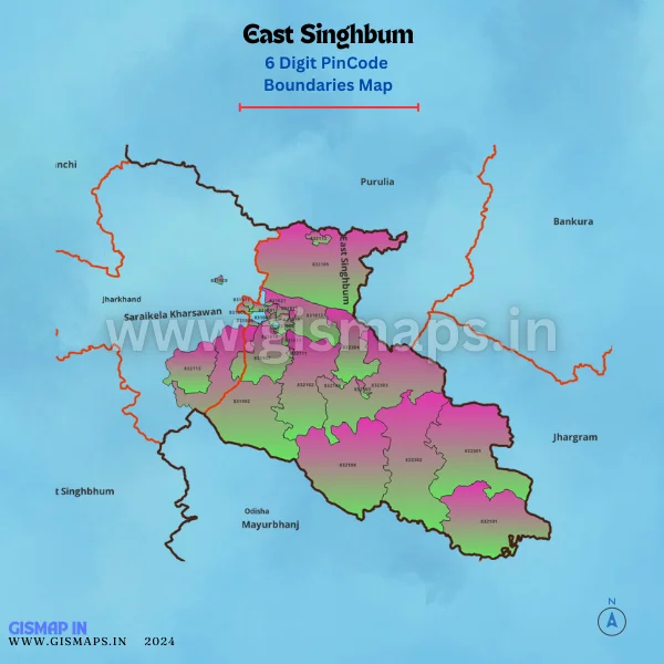 East_Singhbum_PincodeBoundaries_Map